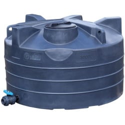 Cuve de stockage d'eau aérienne 3000 L PEHD, Ø 1,95 m La Gée