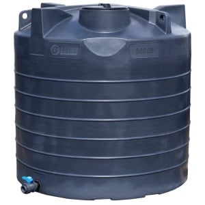 Cuve de stockage d'eau aérienne 5000 L PEHD, Ø 1,95 m La Gée