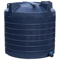 Cuve de stockage d'eau aérienne 5000 L PEHD, Ø 1,95 m La Gée