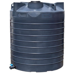 Cuve de stockage d'eau aérienne 6000 L PEHD, Ø 1,95 m La Gée