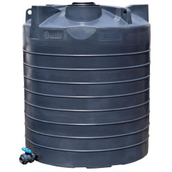 Cuve de stockage d'eau aérienne 6000 L PEHD, Ø 1,95 m La Gée