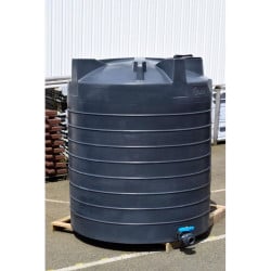 Cuve de stockage d'eau aérienne 6000 L PEHD, Ø 1,95 m La Gée