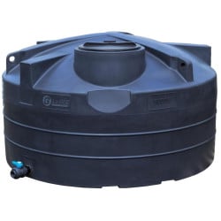 Cuve de stockage d'eau aérienne 5000 L PEHD, Ø 2,39 m La Gée