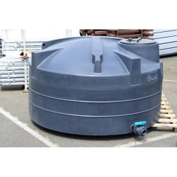 Cuve de stockage d'eau aérienne 5000 L PEHD, Ø 2,39 m La Gée