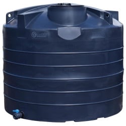 Cuve de stockage d'eau aérienne 8000 L PEHD, Ø 2,39 m La Gée