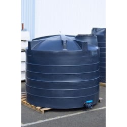 Cuve de stockage d'eau aérienne 8000 L PEHD, Ø 2,39 m La Gée