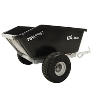 Remorque basculante JFC Agri, 500 L, tout terrain à vérin à gaz