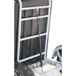 Remorque basculante JFC Agri, 500 L, tout terrain à vérin à gaz, feux arrière et garde-boue