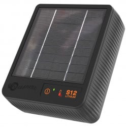 Électrificateur solaire avec batterie Lithium 6 Volt S12 Gallagher + OFFERT 1 piquet de terre gratuit