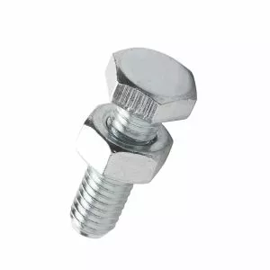 Boulon tête hexagonale 6 x 16 mm acier zingué (x500pcs)