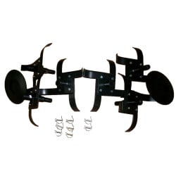 Kit 6 fraises standards démontables + disques motobineuses - PUBERT