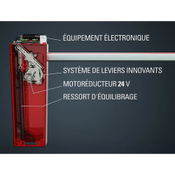 Pack complet barrière levante automatique FAAC B614 passage 6 m