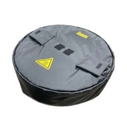 Couvercle isolant ATEX LB noir Kuhlmann, sans trous -pour fûts 25-30L - Ø 290 mm - H 150 mm