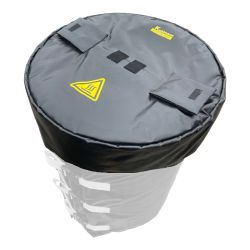 Couvercle isolant ATEX LB noir Kuhlmann, sans trous - pour fûts 105-120 L - Ø 455 mm - H 150 mm
