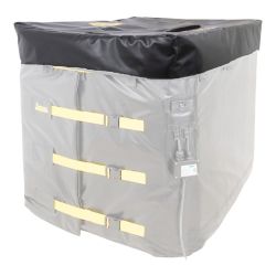 Couvercle isolantATEX LB noir , sans trous - pour cuve IBC 1000 L -1200 x 1000 x 150 mm