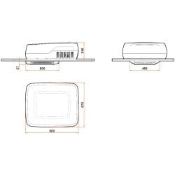Climatiseur de toit Plein-Aircon 12V indel B, pour camping-cars et motorhomes semi-intégrés