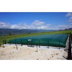 Réserve Citerne souple incendie 300m3 - 3 cols de cygne inox hors gel, options au choix