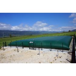 Réserve Citerne souple incendie 480m3 - 4 cols de cygne inox hors gel, options au choix