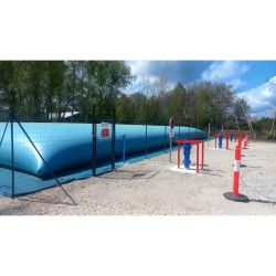 Réserve Citerne souple incendie 250m3 - 2 poteaux incendie bleu hors gel, options au choix
