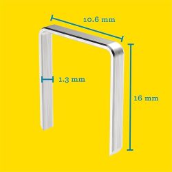 Agrafes en fil plat galva n°140/10 mm Rapid (x5000)