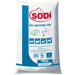 Sel fin raffiné séché, 25 kg - A l'unité ou en palette