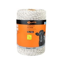 Fil conducteur clôture Vidoflex 6 PowerLine blanc long. 1000 m Gallagher