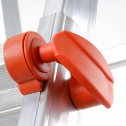 Échelle multifonction télescopique aluminium 4+4 échelons, hauteur travail max. 3,20 m ou 4,70 m