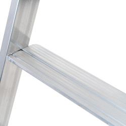 Escabeau double aluminium 4 marches, hauteur travail max. 2,39 m