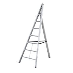 Échelle fruitière de cueillette aluminium 6 échelons, hauteur travail max. 2,77 m