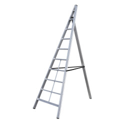 Échelle fruitière de cueillette aluminium 8 échelons, hauteur travail max. 3,30 m