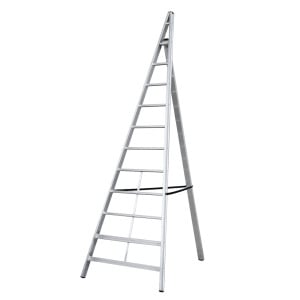 Échelle fruitière de cueillette aluminium 10 échelons, hauteur travail max. 3,84 m