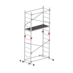 Échafaudage aluminium multifonction pliable 4 en 1 Fast&Lock 200, hauteur travail max. 2,87 m ou 3, 99 m