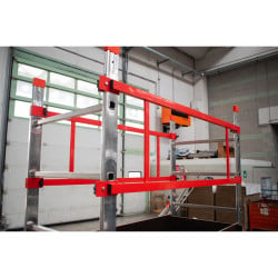 Échafaudage tour mobile aluminium hauteur max plateau 1 m, hauteur travail max. 3 m