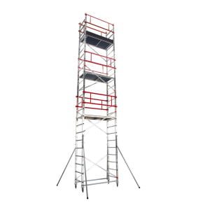 Échafaudage tour mobile aluminium hauteur max. plateau 6,30 m, hauteur travail max. 8,30 m