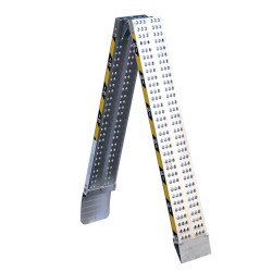 Rampe de chargement pliable aluminium 2,5 m, capacité chargement max. par paire 600 kg
