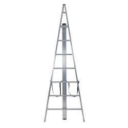 Échelle fruitière de cueillette aluminium 6 échelons, hauteur travail max. 2,77 m
