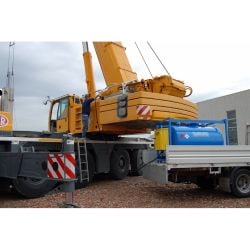 Réservoir mobile acier Traspo 380 L Gasoil, normes ADR - pompe 230 V (55 l/min), pistolet automatique avec tuyau 5 m