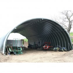 Abri bâché Bati-Ser Axame, 6 x 8 m, pieds droits AXAMBAT68PEPOPO