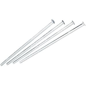 Jeu de 4 pitons d'ancrage acier galvanisé 500 mm, diamètre 14 mm