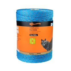 Fil conducteur clôture Vidoflex 9 TurboLine Plus bleu long. 1000 m Gallagher