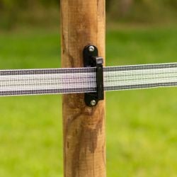 Ruban blanc conducteur 40 mm PowerLine long. 200 m Gallagher