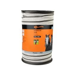 Ruban blanc conducteur 40 mm PowerLine long. 200 m Gallagher