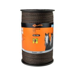 Ruban électrique PowerLine 40 mm marron long. 200 m Gallagher
