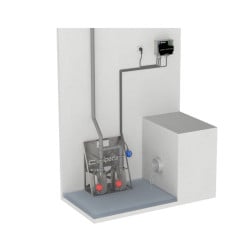 Kit de Relevage pour Eau Pluviale et de Relevage Calpeda EP GXRM 9, Mono 230 V, 0,4 5 kW, 4,5 A