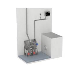 Kit de Relevage pour Eau Pluviale et de Relevage Calpeda EP GXRM 9, Mono 230 V, 0,90 kW, 7,4 A