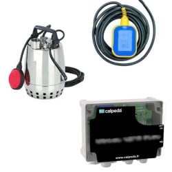 Kit évolution pour aspiration difficile KIT GEP24+GAV FB Calpeda (pompe de gavage, coffret de commande et flotteur)
