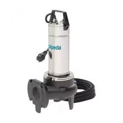 Pompe de relevage vortex monophasée GQVM 50-8 Calpeda, eau chargée inox 0,55 Kw, sortie horizontale