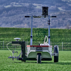 Appareil traçage semi autonome SWOZI Push, tablette Samsung pro, abonnement annuel 3 sports (foot, rugby, athlétisme), base RTK