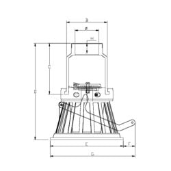 Clapet crépine de pied Netwell femelle à visser PVC Pression HIDROTEN, PN10