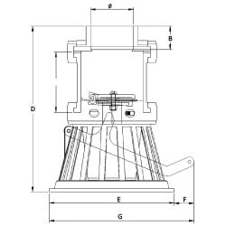 Clapet crépine de pied Netwell femelle à coller PVC Pression HIDROTEN, PN10
